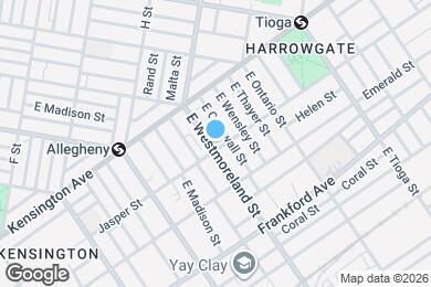 Map image of the property - 1873 E Westmoreland St
