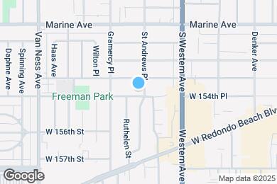 Map image of the property - 1907 W 154th Pl