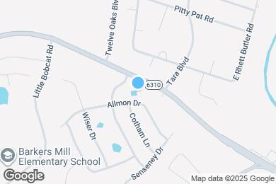 Map image of the property - 1321 Allmon Dr