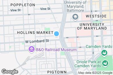 Map image of the property - 822 W Lombard St