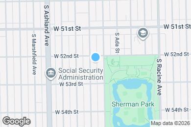 Map image of the property - 5207 S Bishop St