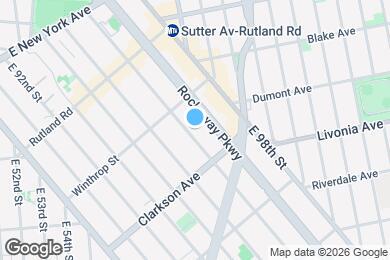 Map image of the property - 207 E 96th St