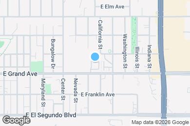 Map image of the property - 1329 E Grand Ave