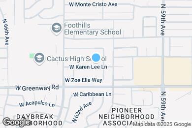 Map image of the property - 6128 W Karen Lee Ln