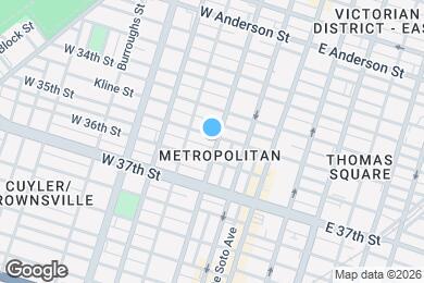 Map image of the property - 203-202 W 35th St