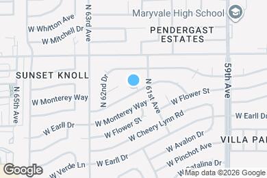 Map image of the property - 6118 W Hollyhock Dr