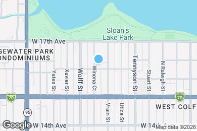 Map image of the property - 1600 Winona Ct