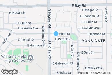 Map image of the property - 3244 E Patrick St