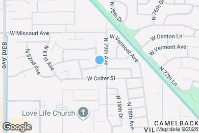 Map image of the property - 5307 N 79th Dr