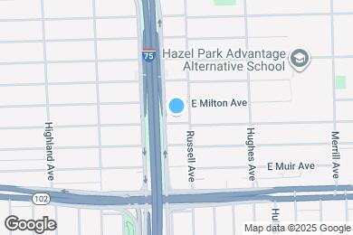 Map image of the property - 1019 E Hayes Ave