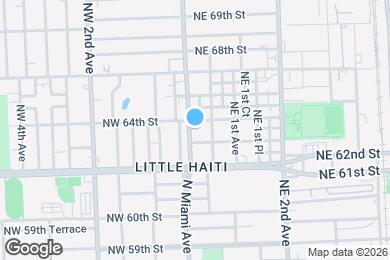 Map image of the property - 6335 N Miami Ave