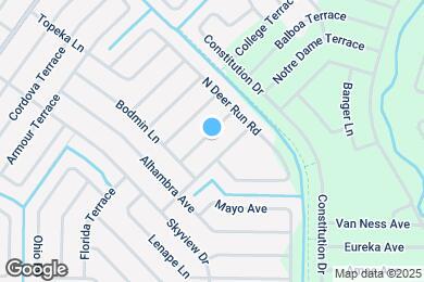 Map image of the property - 3200 California Terrace