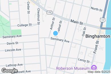 Map image of the property - 38 Seminary Ave