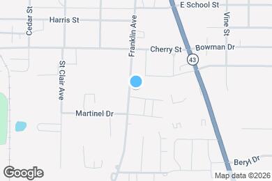 Map image of the property - 1503 Franklin Ave