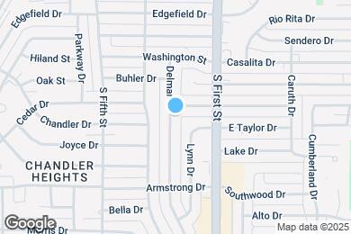 Map image of the property - 1306 Delmar Dr