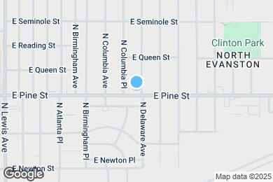 Map image of the property - 1502 N Delaware Ave
