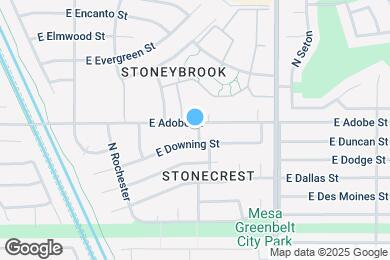 Map image of the property - 5031 E Adobe St