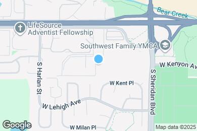 Map image of the property - 3556 S Depew St
