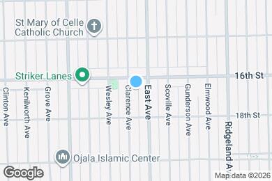 Map image of the property - 1611 Clarence Ave