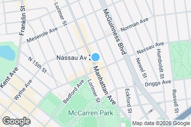 Map image of the property - 644 Manhattan Ave