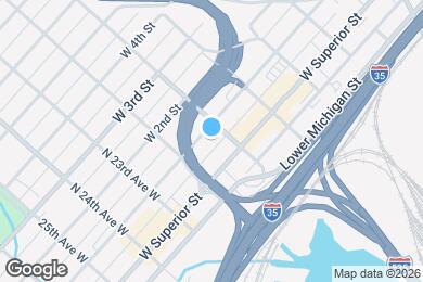 Map image of the property - 2110 W 1st St
