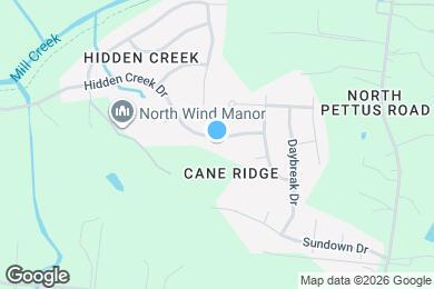 Map image of the property - 3200 Hidden Creek Dr