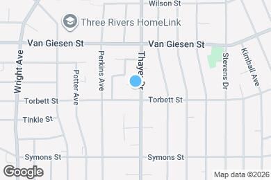 Map image of the property - 1505 Thayer Dr