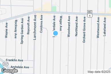 Map image of the property - 1497 Lauderdale Ave