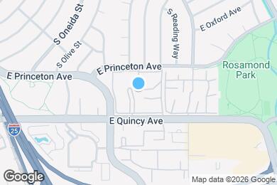 Map image of the property - 7375 E Quincy Ave
