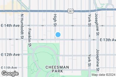 Map image of the property - Metropolitan Apartments at Cheesman Park