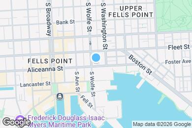 Map image of the property - 1908 Aliceanna St