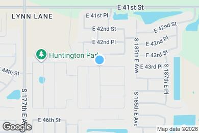 Map image of the property - 13329 E 43rd Pl S