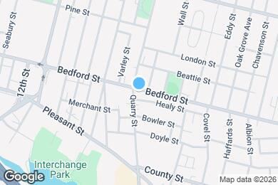 Map image of the property - 869 Bedford St