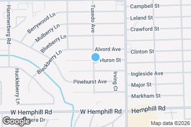 Map image of the property - 1129 Huron St