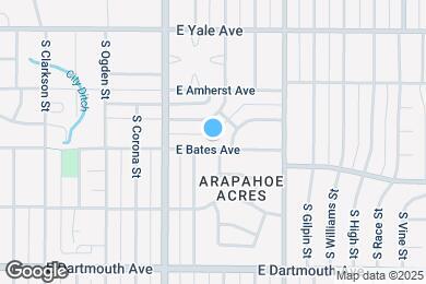 Map image of the property - 1371 E Bates Ave