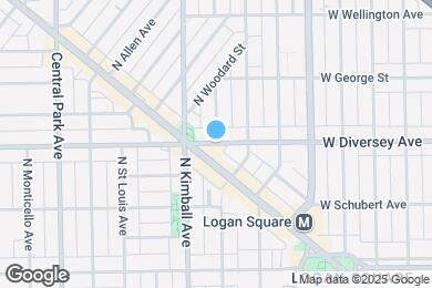 Map image of the property - 3335 W Diversey Ave