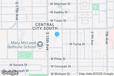 Map image of the property - 1233 S 14th Ave
