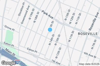 Map image of the property - 126 N 15th St
