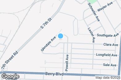 Map image of the property - 1613 Clara Ave