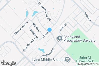 Map image of the property - 1418 E Oates Rd