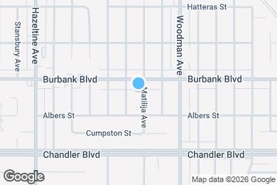 Map image of the property - 5541 Matilija Ave
