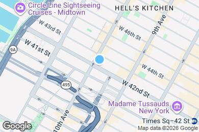 Map image of the property - 469 W 42nd St