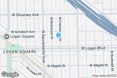 Map image of the property - 2624 N Francisco Ave