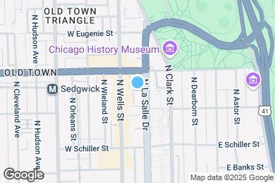 Map image of the property - 1540 N La Salle Dr
