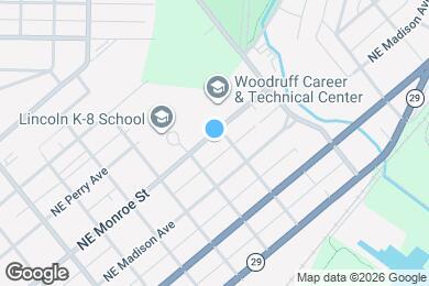 Map image of the property - 1714 NE Monroe St