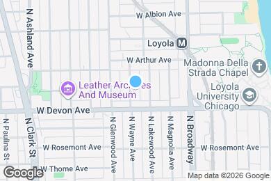 Map image of the property - 6429 N Wayne Ave