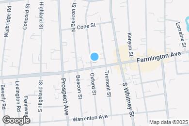 Map image of the property - 610 Farmington Ave