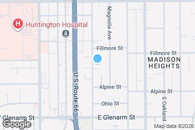 Map image of the property - 844 S Marengo Ave