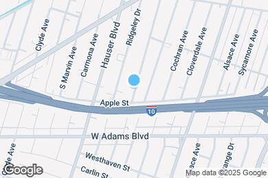 Map image of the property - 2439 S Burnside Ave