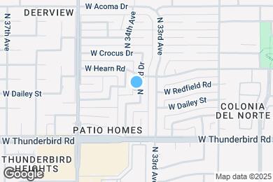 Map image of the property - 14016 N 33rd Dr